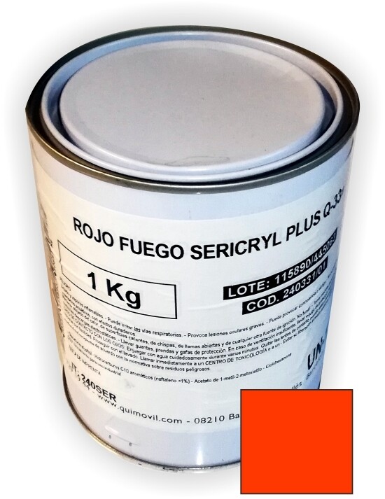 Rojo Fuego Sericryl Q33 (envase 1kg)