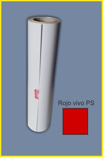 Vinilo textil SISER Rojo vivo PSA0028 (25 m. largo x 0,5 m. ancho bobina)