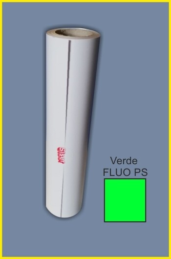 Vinilo textil SISER verde FLUOR PSA0026 (25 m. largo x 0,5 m. ancho bobina)
