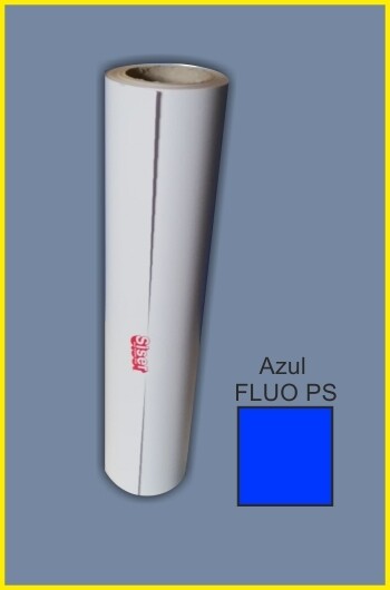 Vinilo textil SISER azul FLUOR PSA0023 (5 m. largo x 0,5 m. ancho bobina)