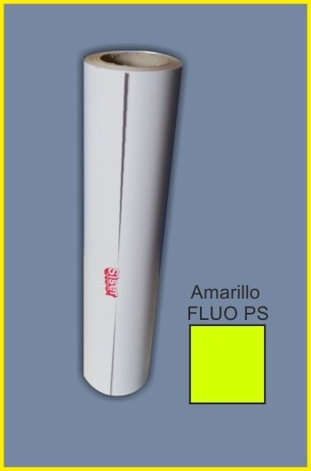 Vinilo textil SISER amarillo FLUOR PSA0022 (25 m. largo x 0,5 m. ancho bobina)