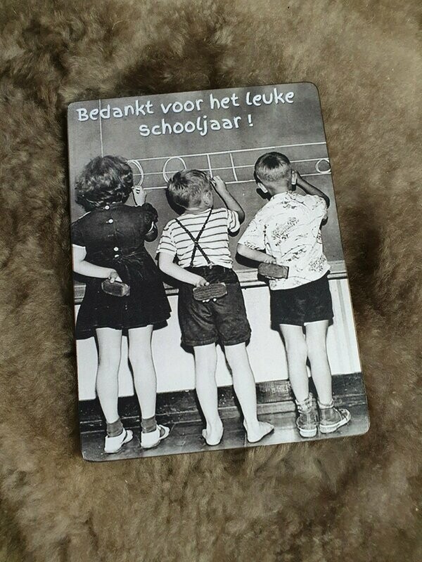 Bordje einde schooljaar