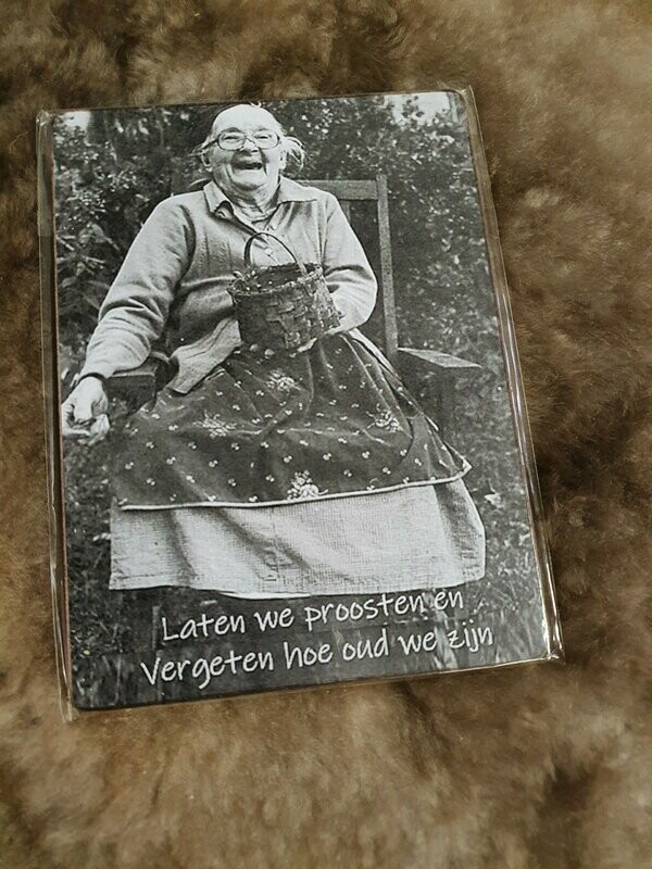 Bordje proosten / leeftijd