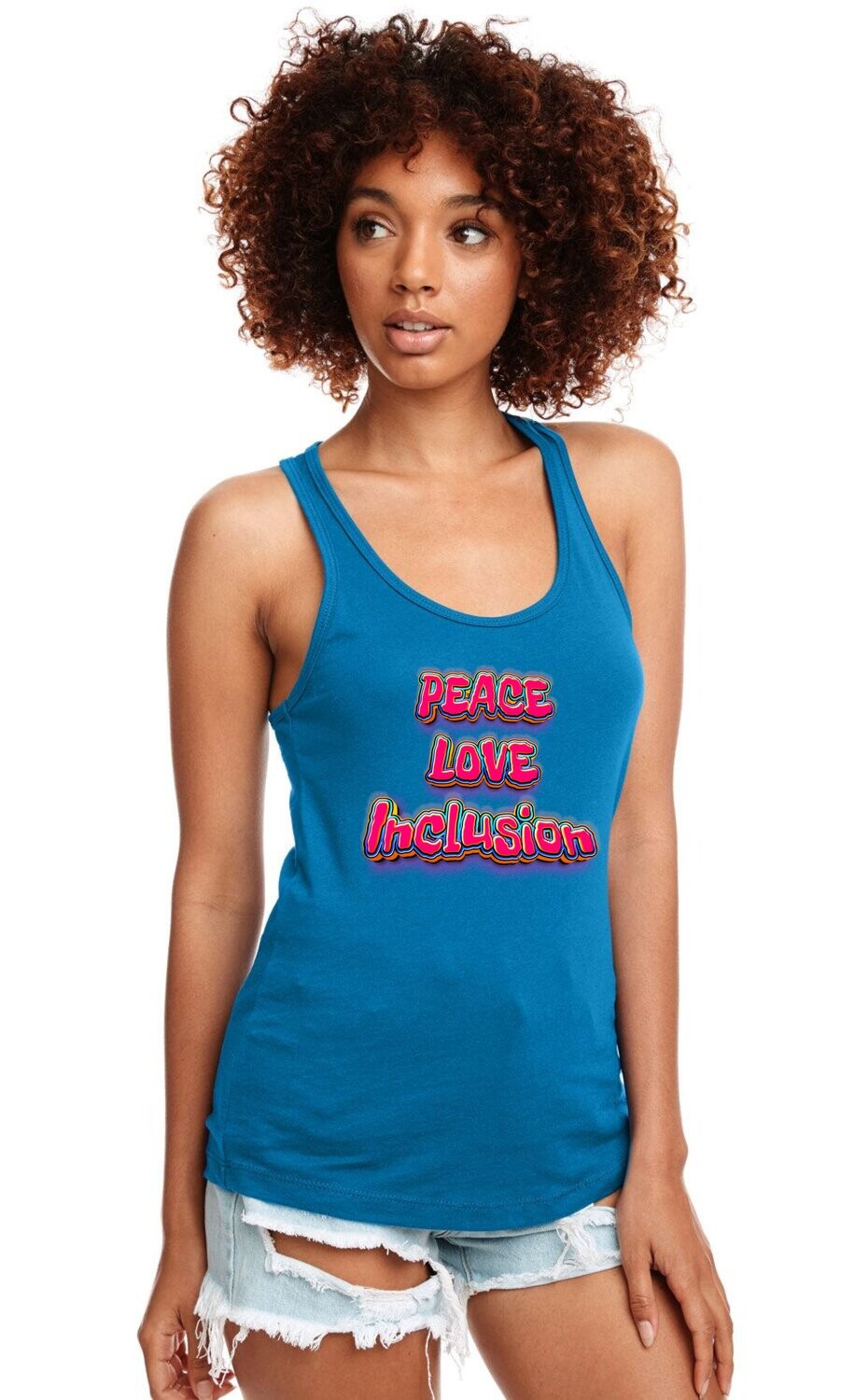 PEACE LOVE INCLUSION Woman&#39;s Tank Top