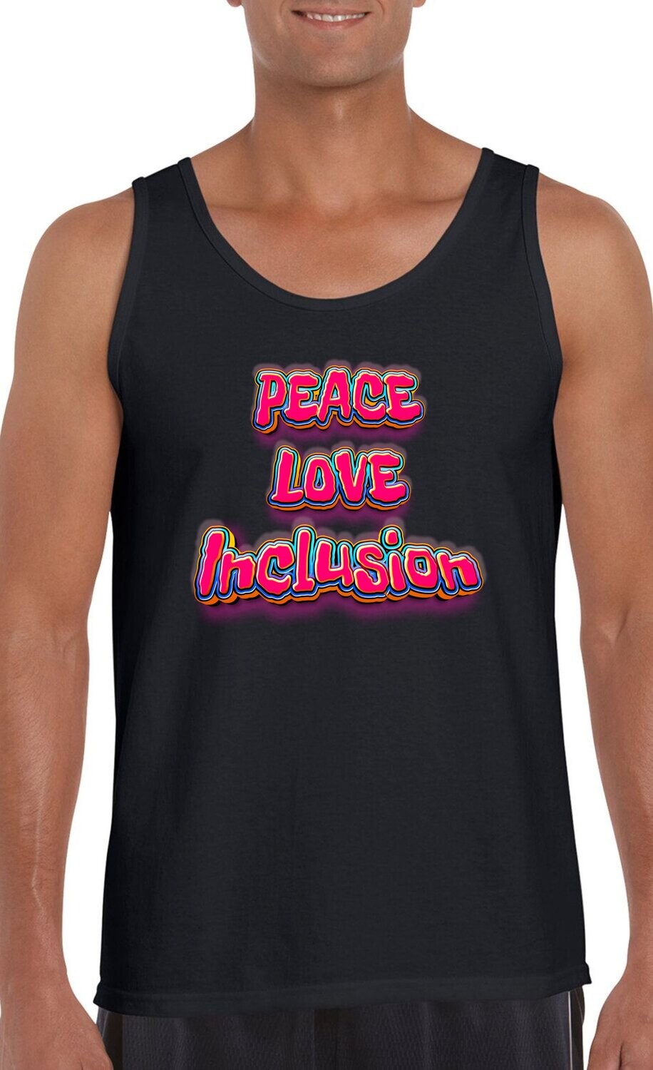 PEACE LOVE INCLUSION Man&#39;s Tank Top