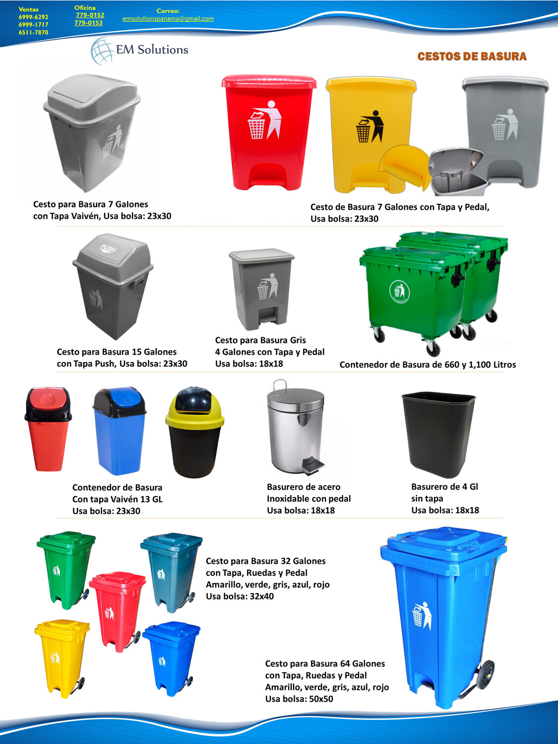 CESTOS DE BASURA
