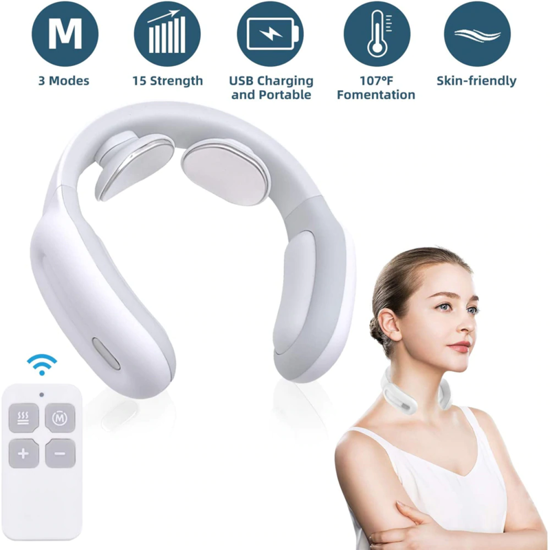 Portable Wireless Smart Neck Massager Deep Tissue Trigger lightweight