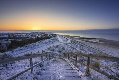 Zoutelande in de sneeuw