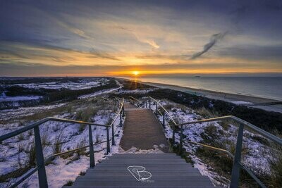 Sneeuwlandschap bij Hoge Hil Domburg