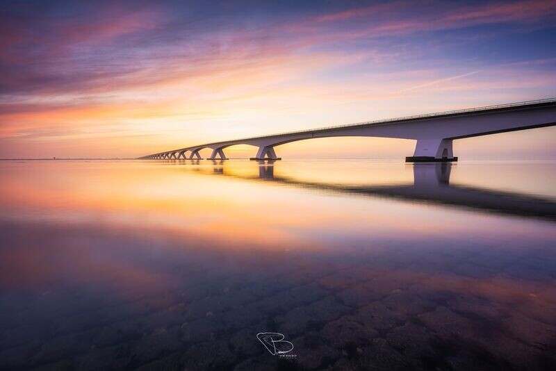 Zonsopkomst Zeelandbrug