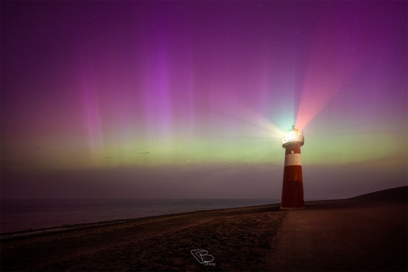 Noorderhoofd onder Noorderlicht