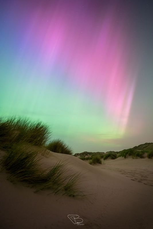 Duinen onder noorderlicht