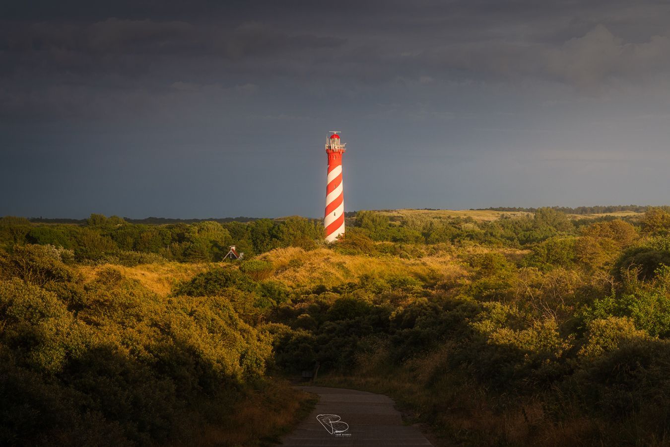 Vuurtoren Westerlicht verlicht