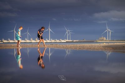 Speeltijd op strand Westenschouwen