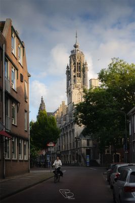 Stadhuis Middelburg in ochtendgloren