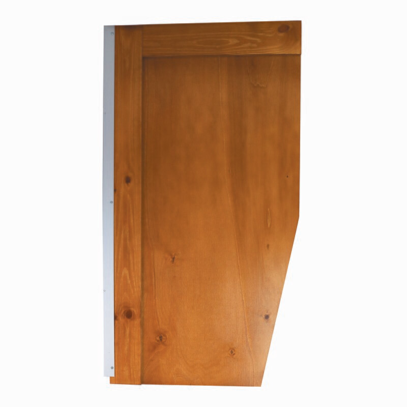 Social Distancing Screen Banquette Seating Wing - Light Golden Oak