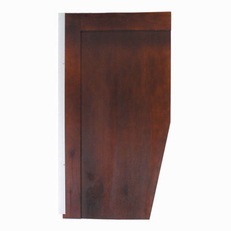 Social Distancing Screen Banquette Seating Wing - Walnut