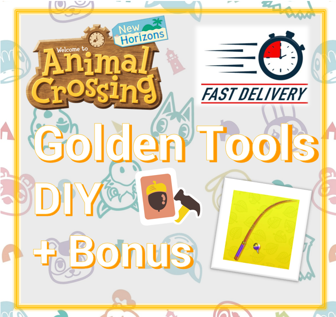 Animal Crossing: New Horizons | 7 Golden Tools DIY 🛠️+ Bonus