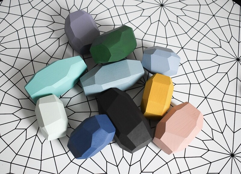 Custom Colours Gem Stacking Blocks
