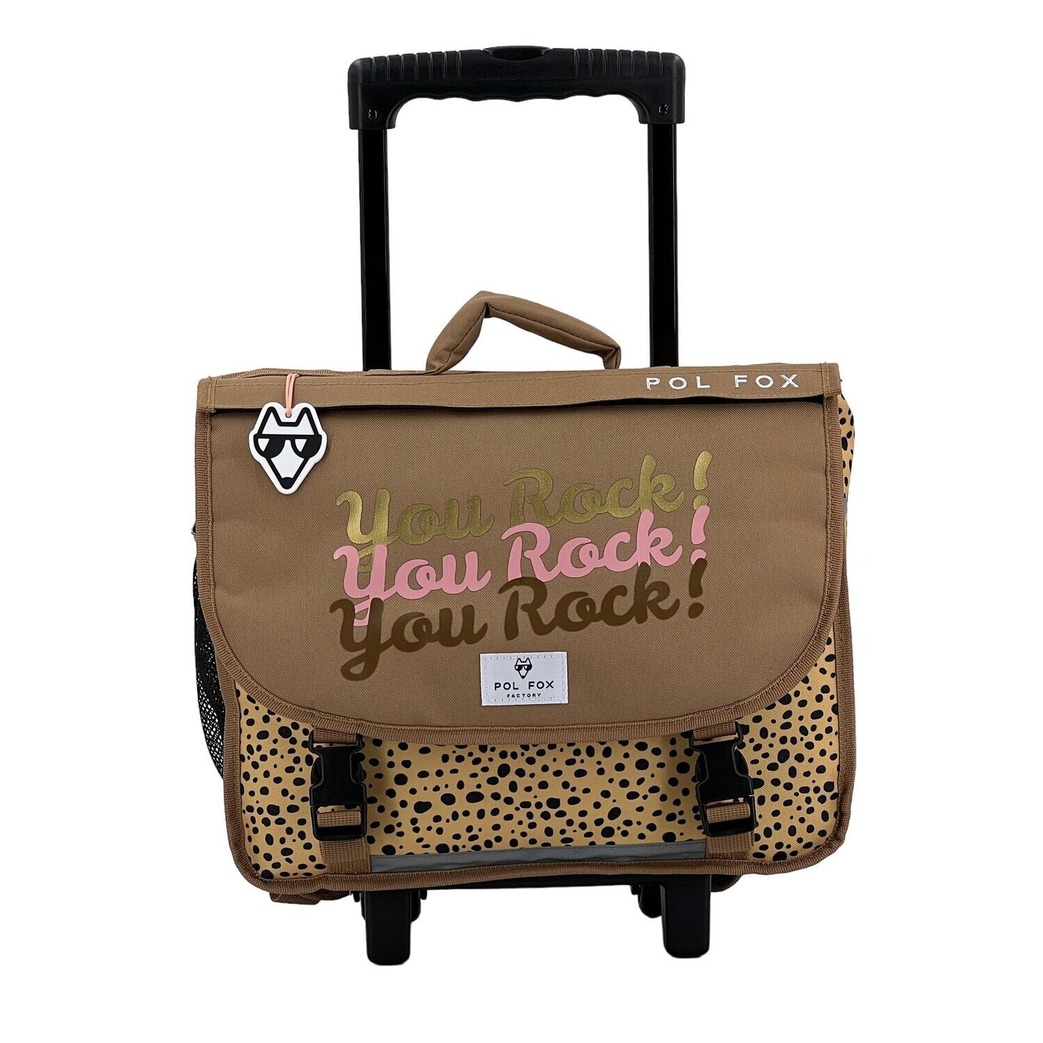 Cartable a roulettes 38cm YOU ROCK reversible