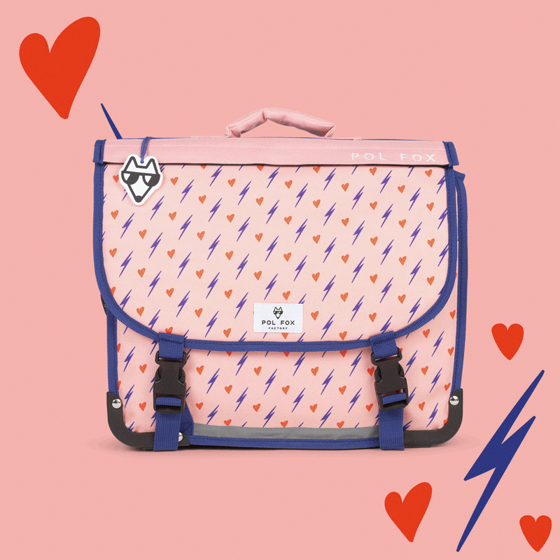 Cartable 38cm HEART (réversible)