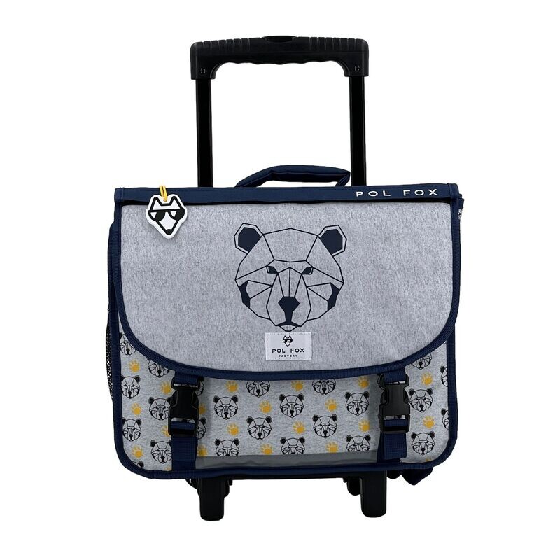 Cartable à roulettes 38cm BEAR (réversible)