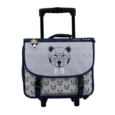 Cartable à roulettes 38cm BEAR (réversible)