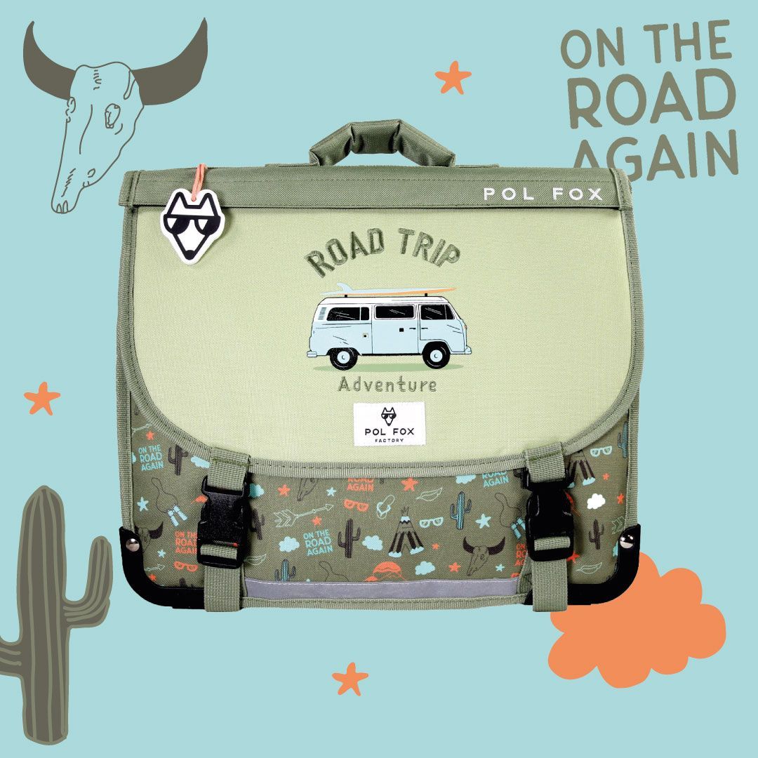 Cartable 38cm ROAD TRIP (réversible) Cartable 38cm ROAD TRIP (réversible)