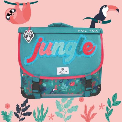 Cartable 41cm JUNGLE (réversible)