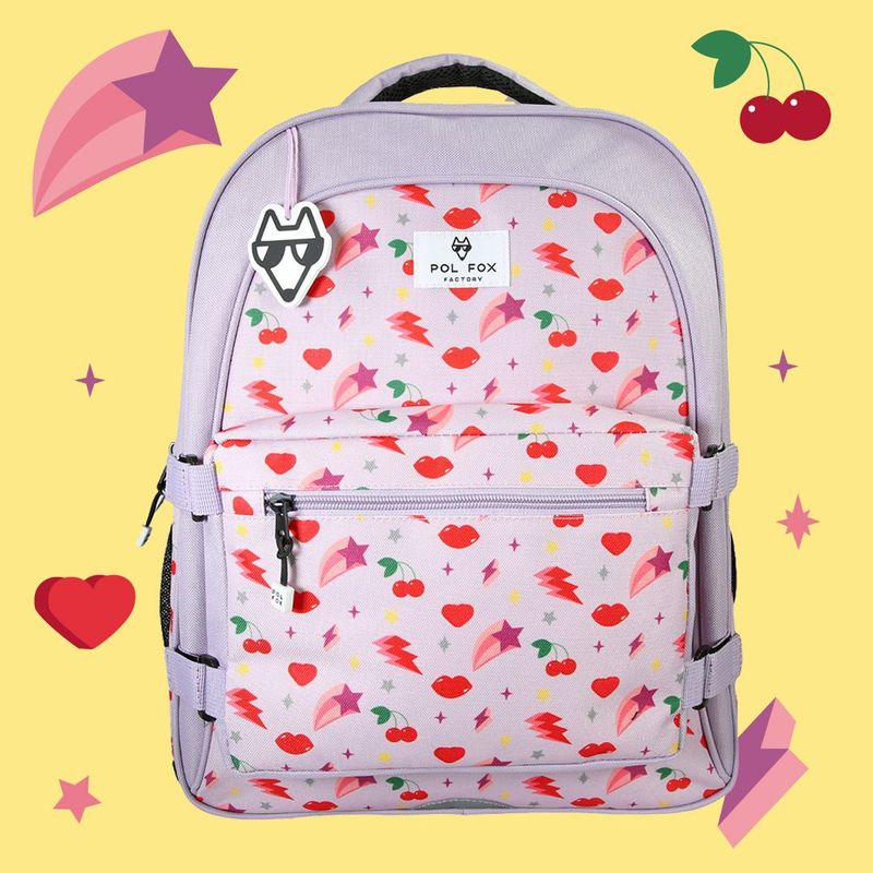 Sac à dos 2 compartiments GOOD VIBES (poche amovible et réversible)