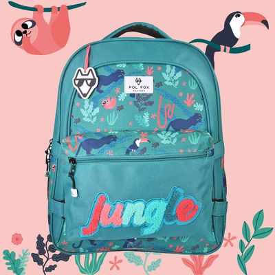 Sac à dos 2 compartiments JUNGLE (poche amovible et réversible)