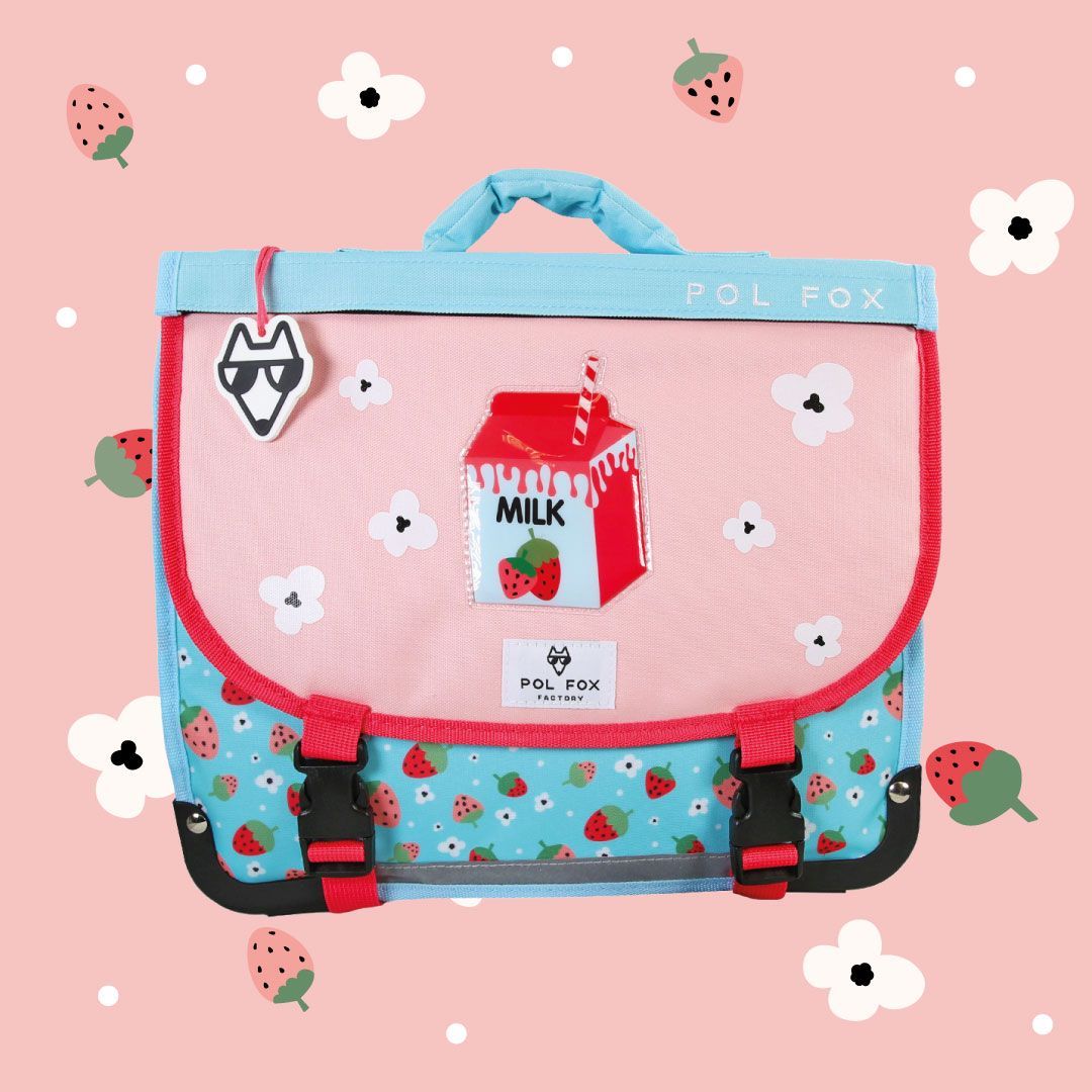 Cartable STRAWBERRY 35cm (réversible)