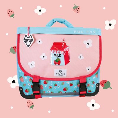 Cartable 38cm STRAWBERRY (réversible)