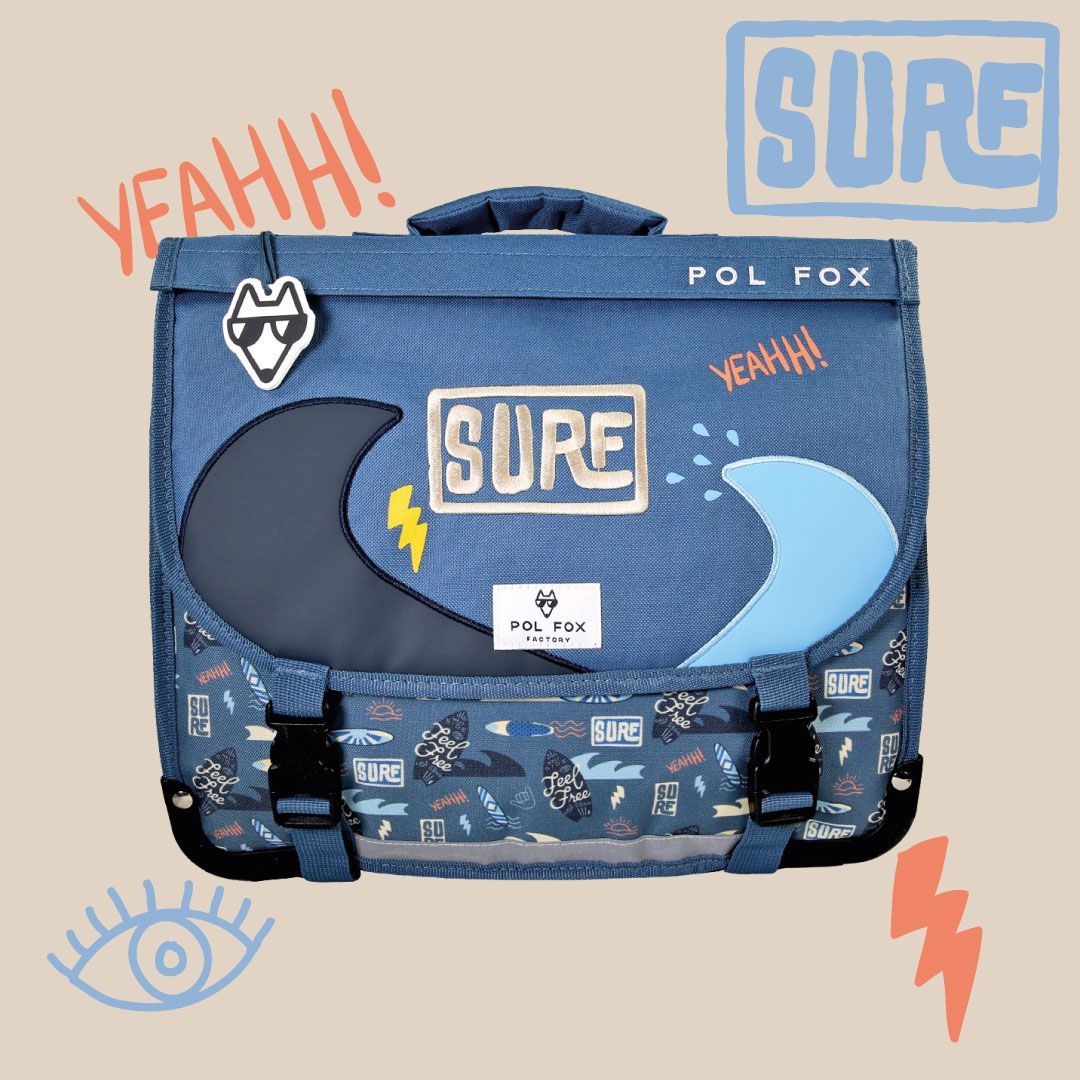 Cartable 41cm SURF (réversible)
