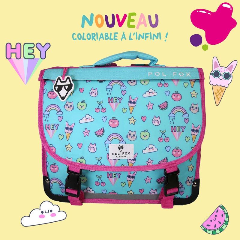 Cartable Kawaii 38cm (réversible)