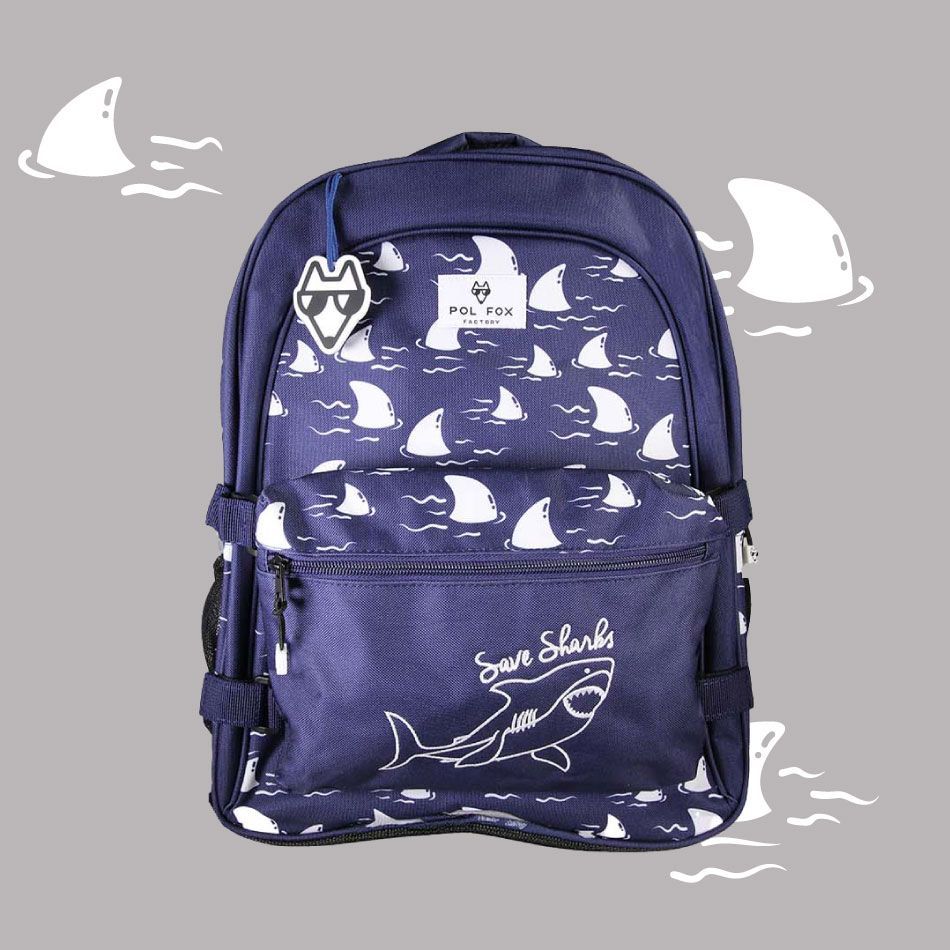 Sac à dos 2 compartiments Shark (poche amovible et réversible)