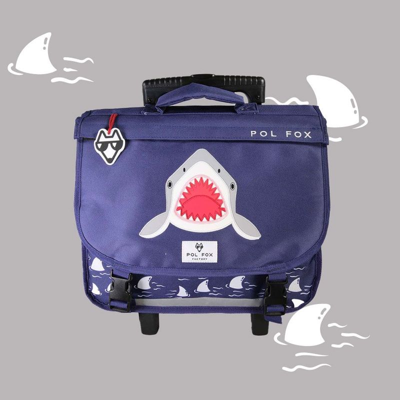 Cartable à roulettes 38 cm Shark (réversible) Cartable à roulettes 38 cm Shark (réversible)