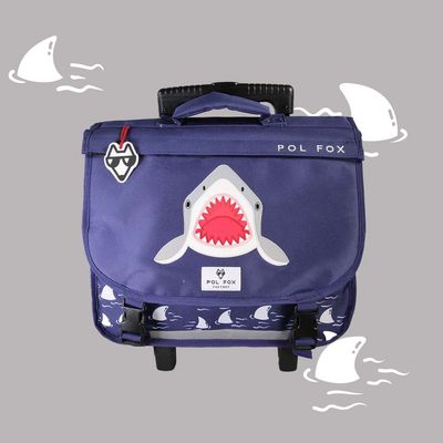 Cartable à roulettes 38 cm Shark (réversible) Cartable à roulettes 38 cm Shark (réversible)