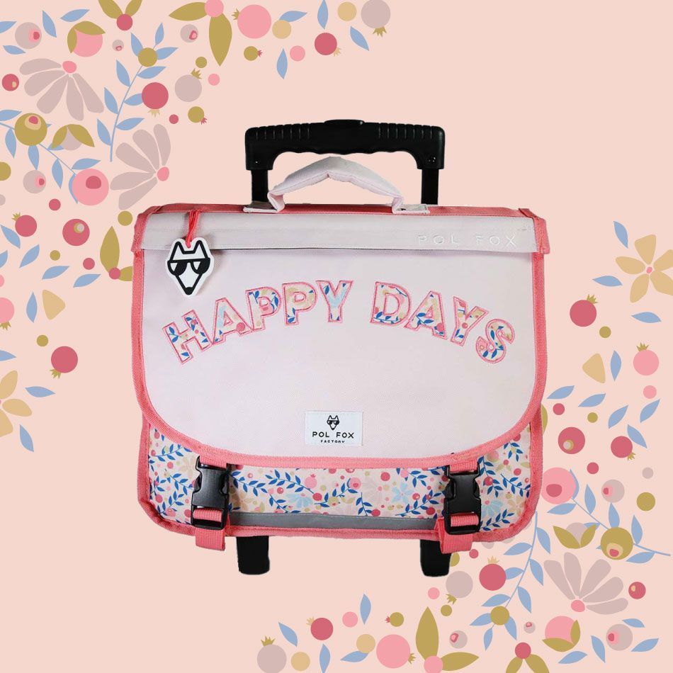Cartable à roulettes 38 cm Happy Blush (réversible) Cartable à roulettes 38 cm Happy Blush (réversible)
