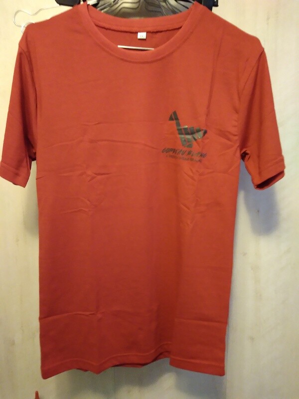 T-Shirt Rouge  Corbeau Blanc