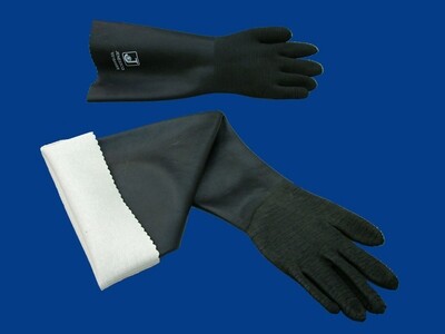 32" Ambidextrous Textured Seamless Cotton-Lined  Glove