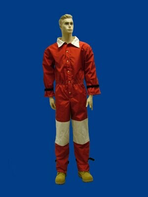 Red Nylon Blast Suit