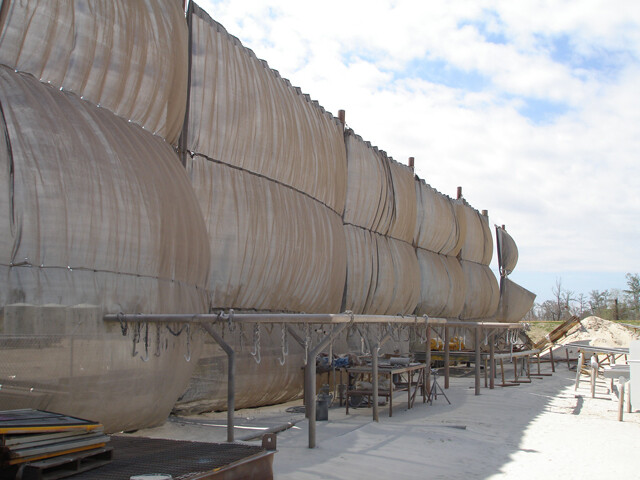 White Shade Containment Screens