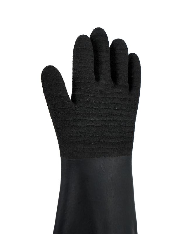 32" Ambidextrous Textured Seamless Cotton-Lined  Glove
