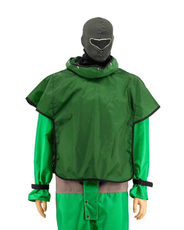 Nova Style Green Nylon Blast Cape