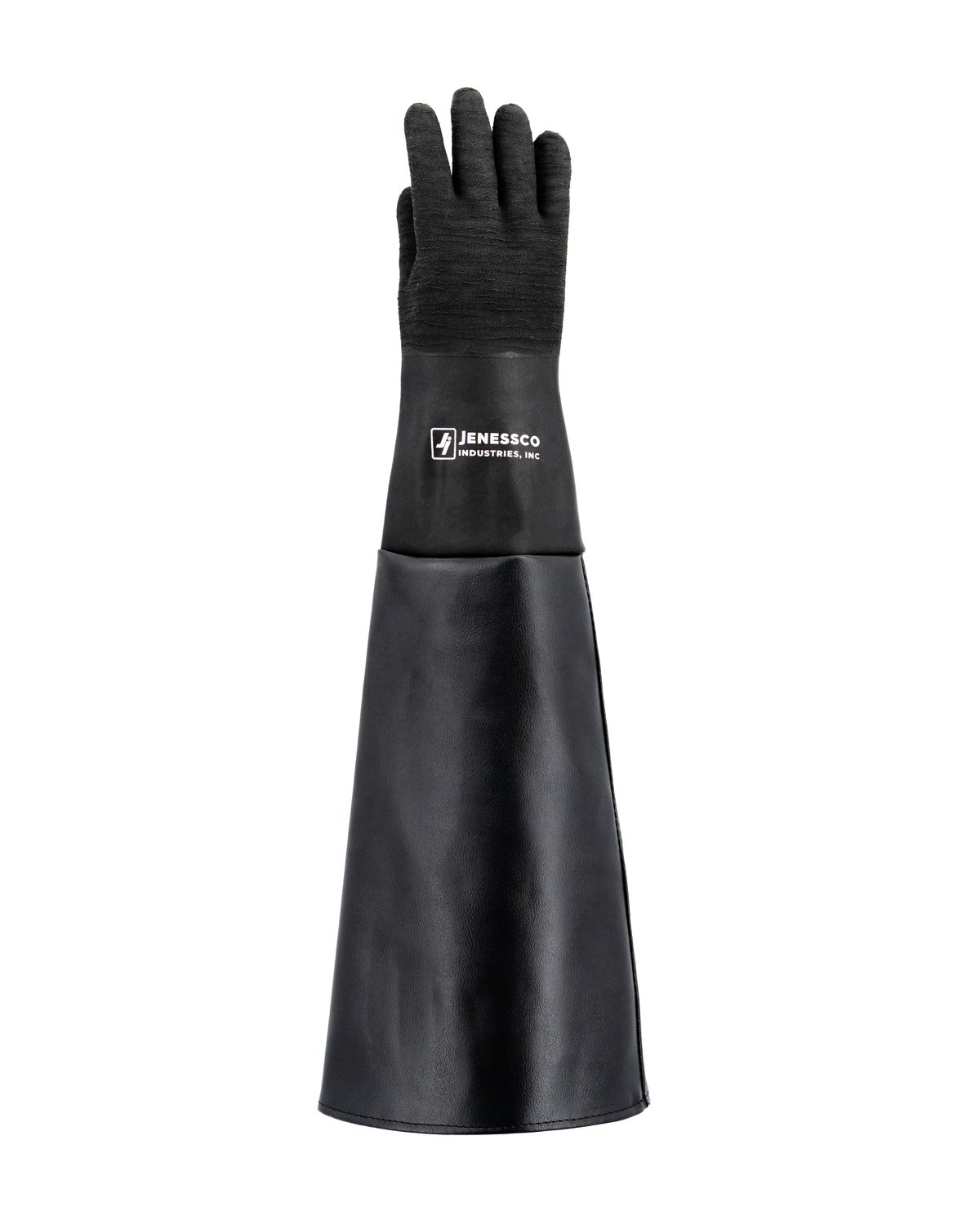 Heavy Duty Black Textured Blasting Glove