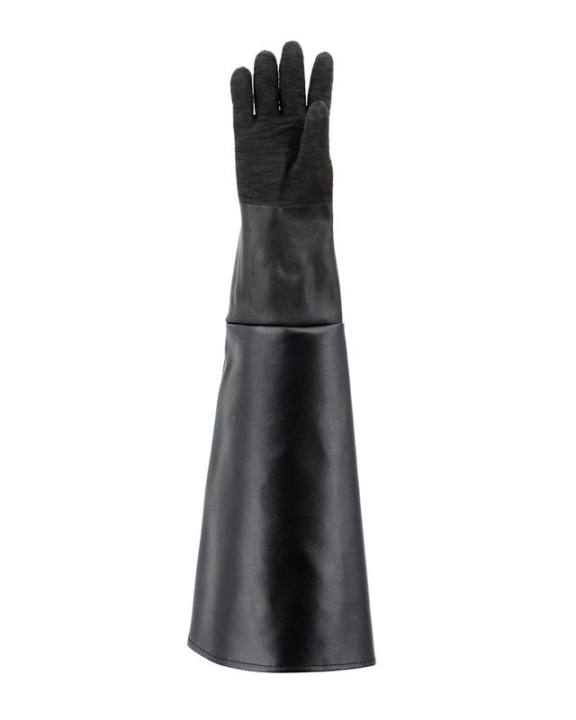 Heavy Duty Black Textured Blasting Glove