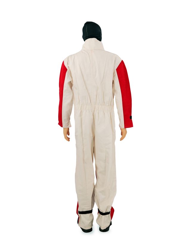 Red Leather / Cotton Blast Suit