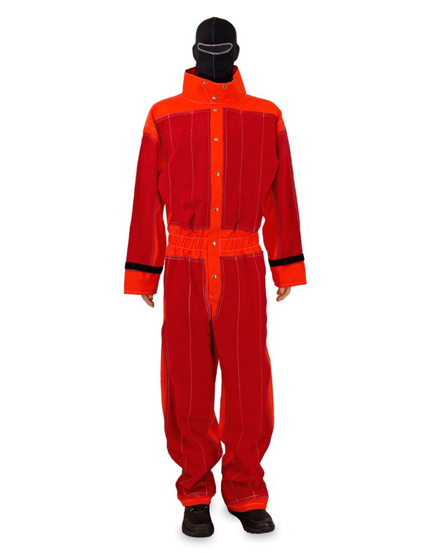 Flame Retardant Leather Blast Suit