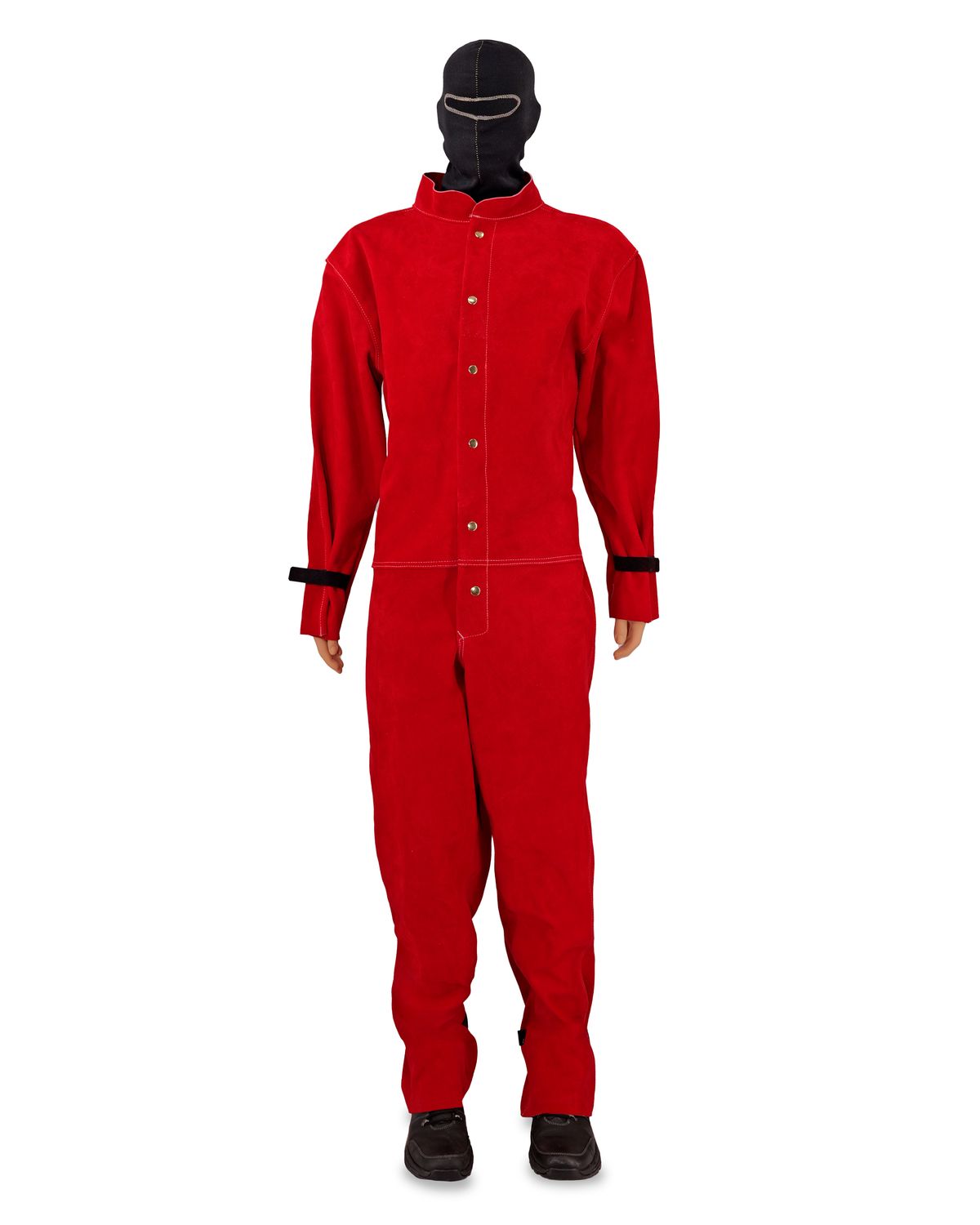Red Full Leather Blast Suit